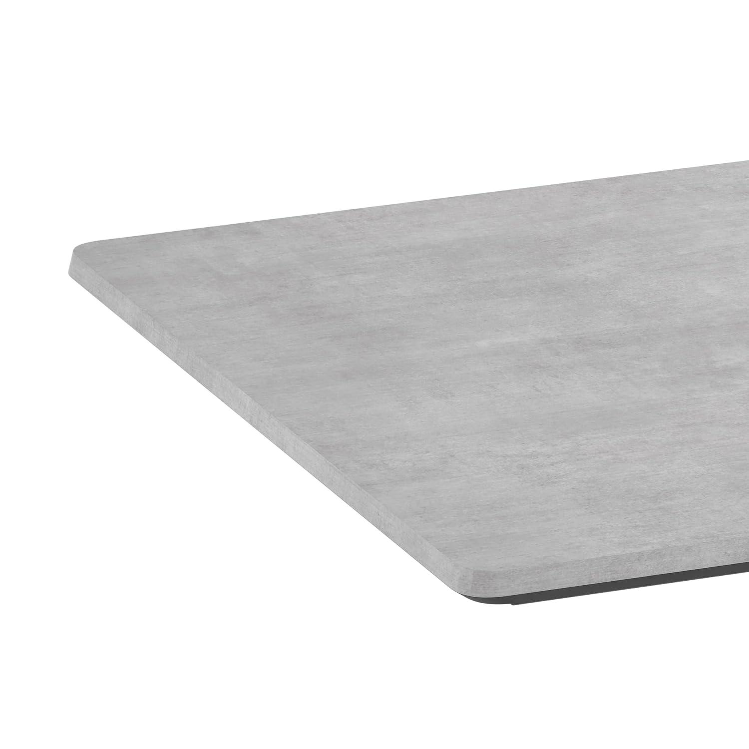 image:imageFlash Furniture Acadia 24 x 30 Dark Brown Tabletop TopGuard HPL Seamless Edge Scratch amp Stain Resistant AllWeather Durability Commercial GradeGray Faux Concrete