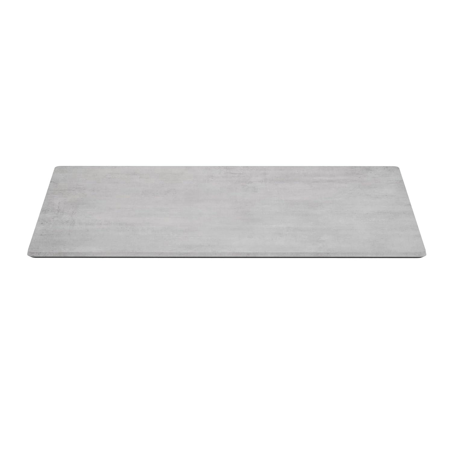image:imageFlash Furniture Acadia 24 x 30 Dark Brown Tabletop TopGuard HPL Seamless Edge Scratch amp Stain Resistant AllWeather Durability Commercial GradeGray Faux Concrete