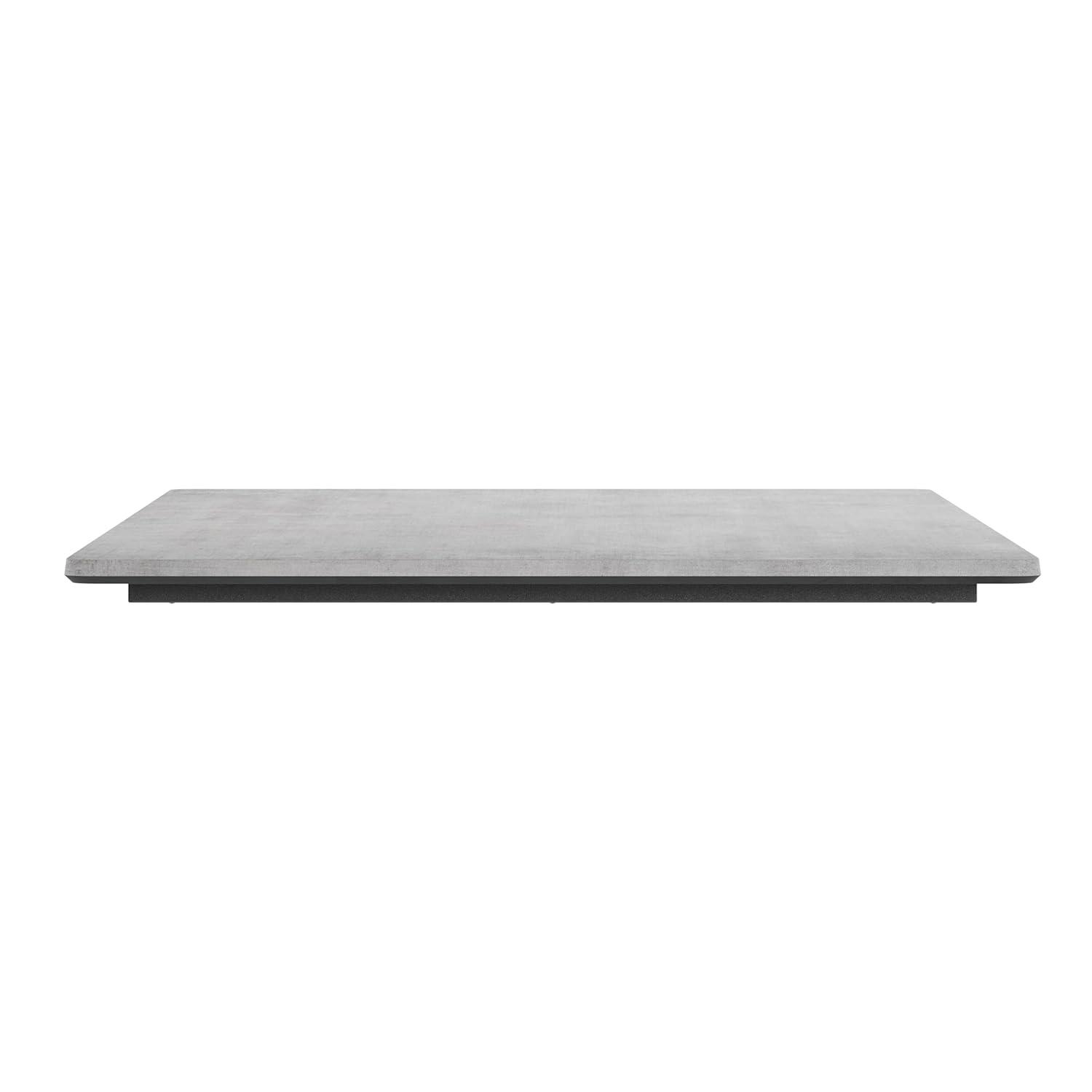 image:imageFlash Furniture Acadia 24 x 30 Dark Brown Tabletop TopGuard HPL Seamless Edge Scratch amp Stain Resistant AllWeather Durability Commercial GradeGray Faux Concrete