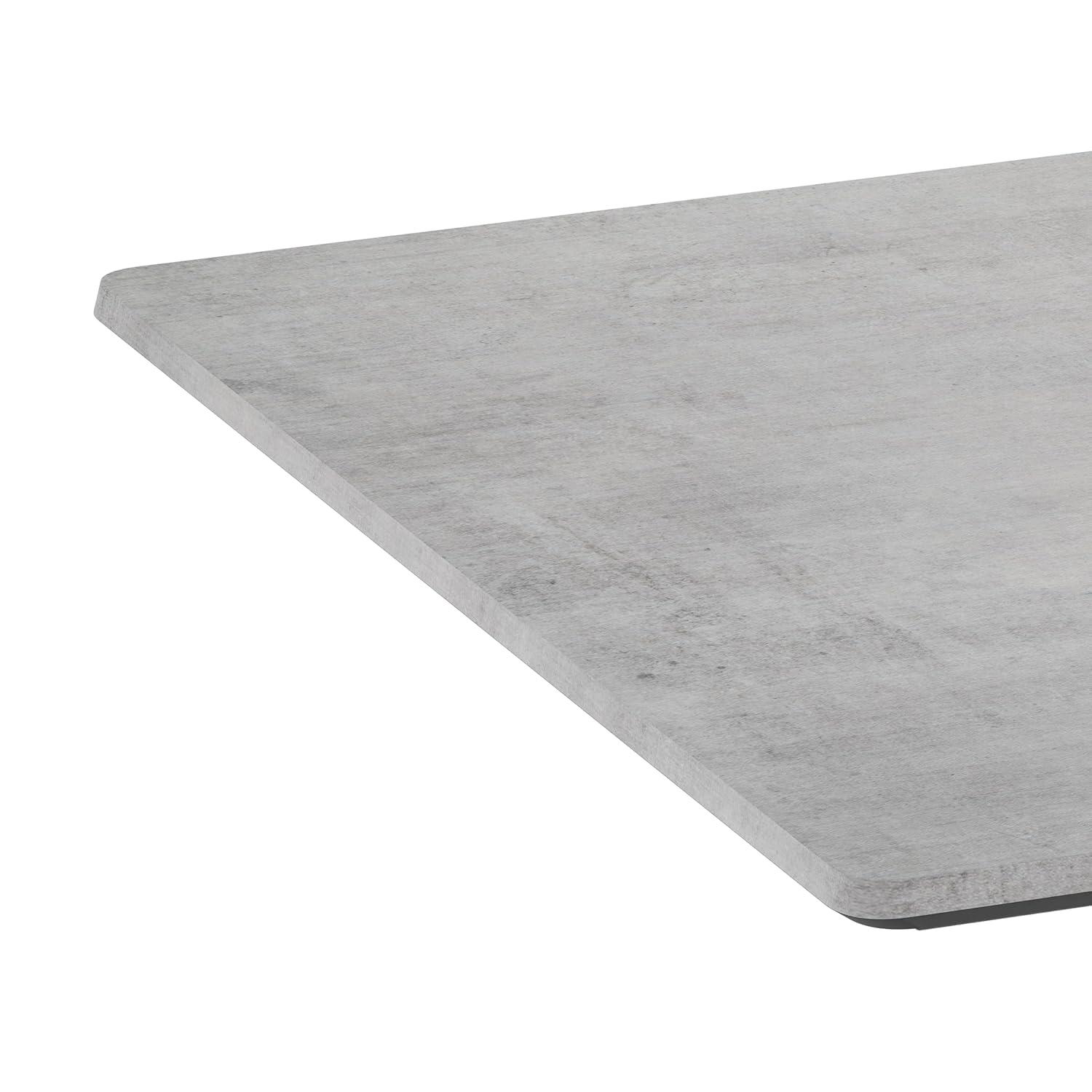 image:imageFlash Furniture Acadia 24 x 30 Dark Brown Tabletop TopGuard HPL Seamless Edge Scratch amp Stain Resistant AllWeather Durability Commercial GradeGray Faux Concrete