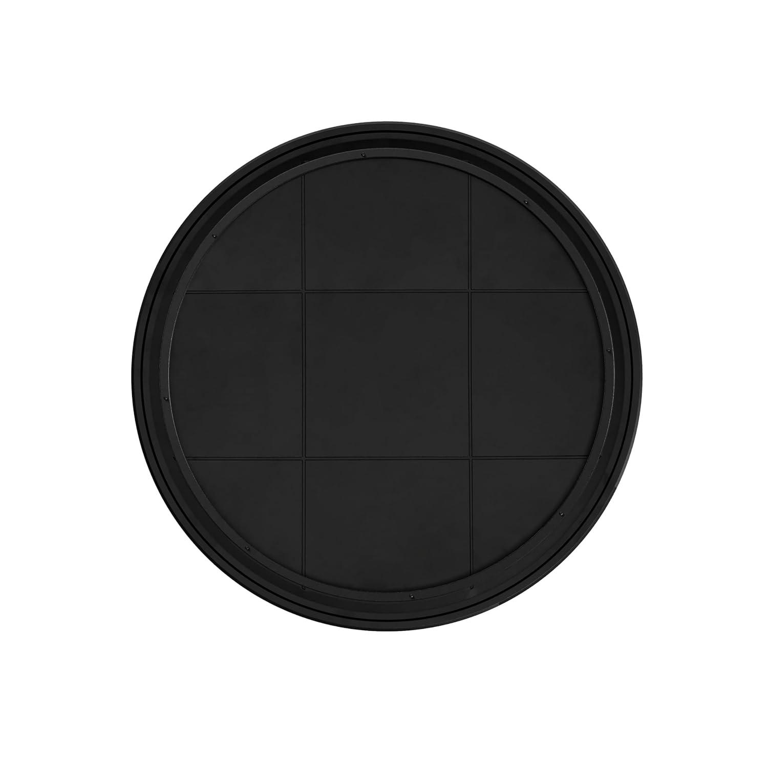 image:imageFlash Furniture Acadia 315 Round Dark Brown Tabletop TopGuard HPL Seamless Edge Scratch amp Stain Resistant AllWeather Durability Commercial GradeDark Brown