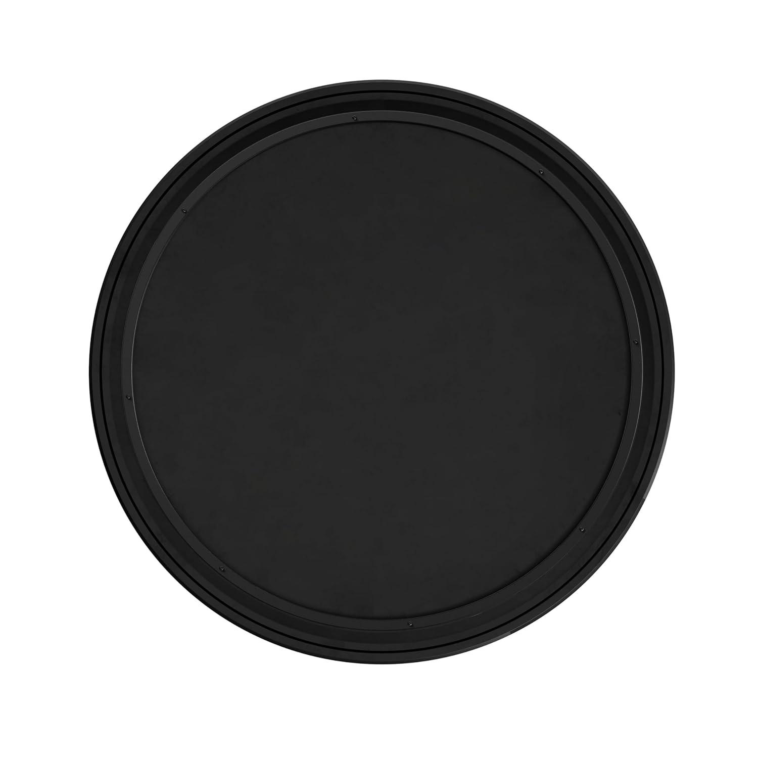 image:imageFlash Furniture Acadia 315 Round Dark Brown Tabletop TopGuard HPL Seamless Edge Scratch amp Stain Resistant AllWeather Durability Commercial GradeGray Faux Concrete