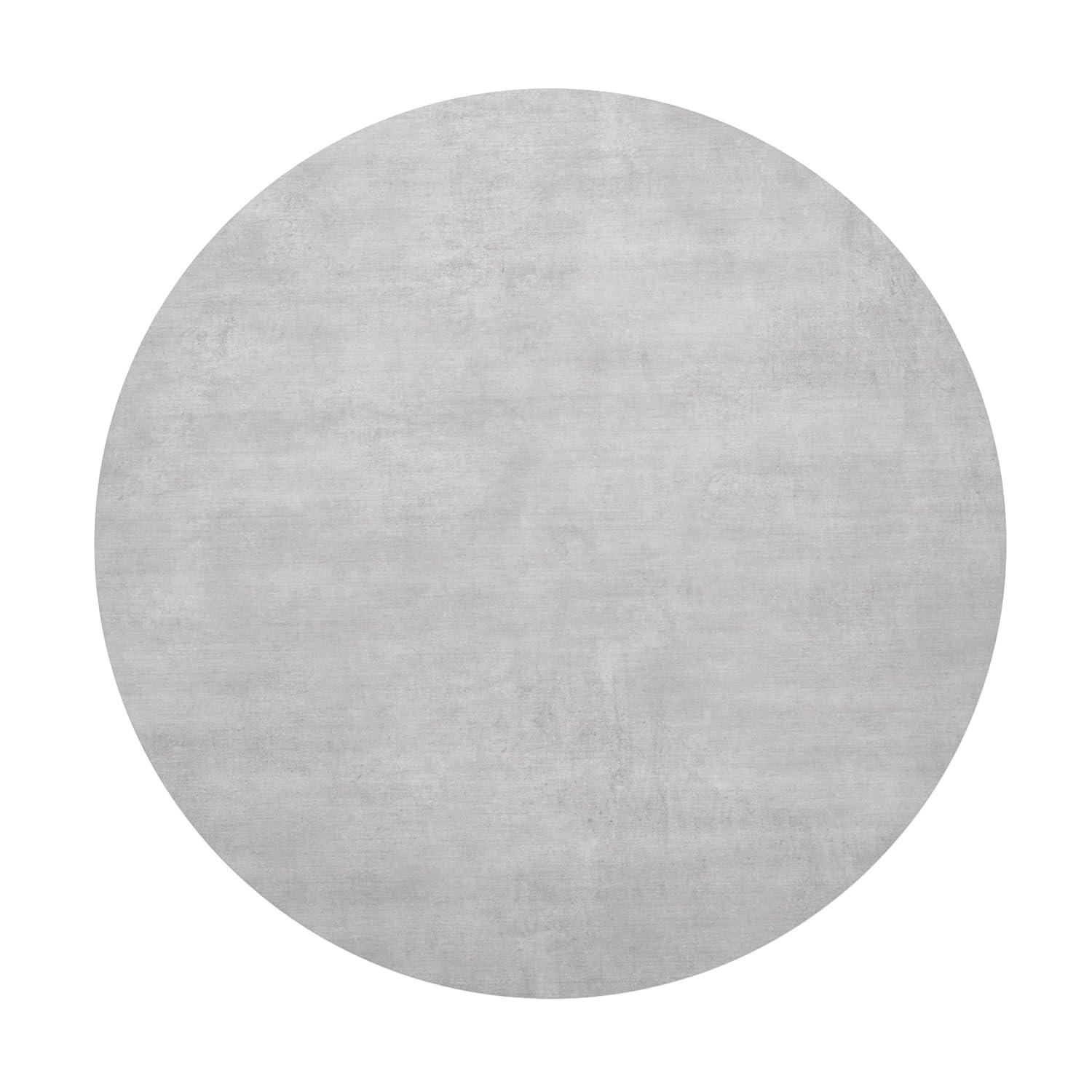 image:imageFlash Furniture Acadia 315 Round Dark Brown Tabletop TopGuard HPL Seamless Edge Scratch amp Stain Resistant AllWeather Durability Commercial GradeGray Faux Concrete