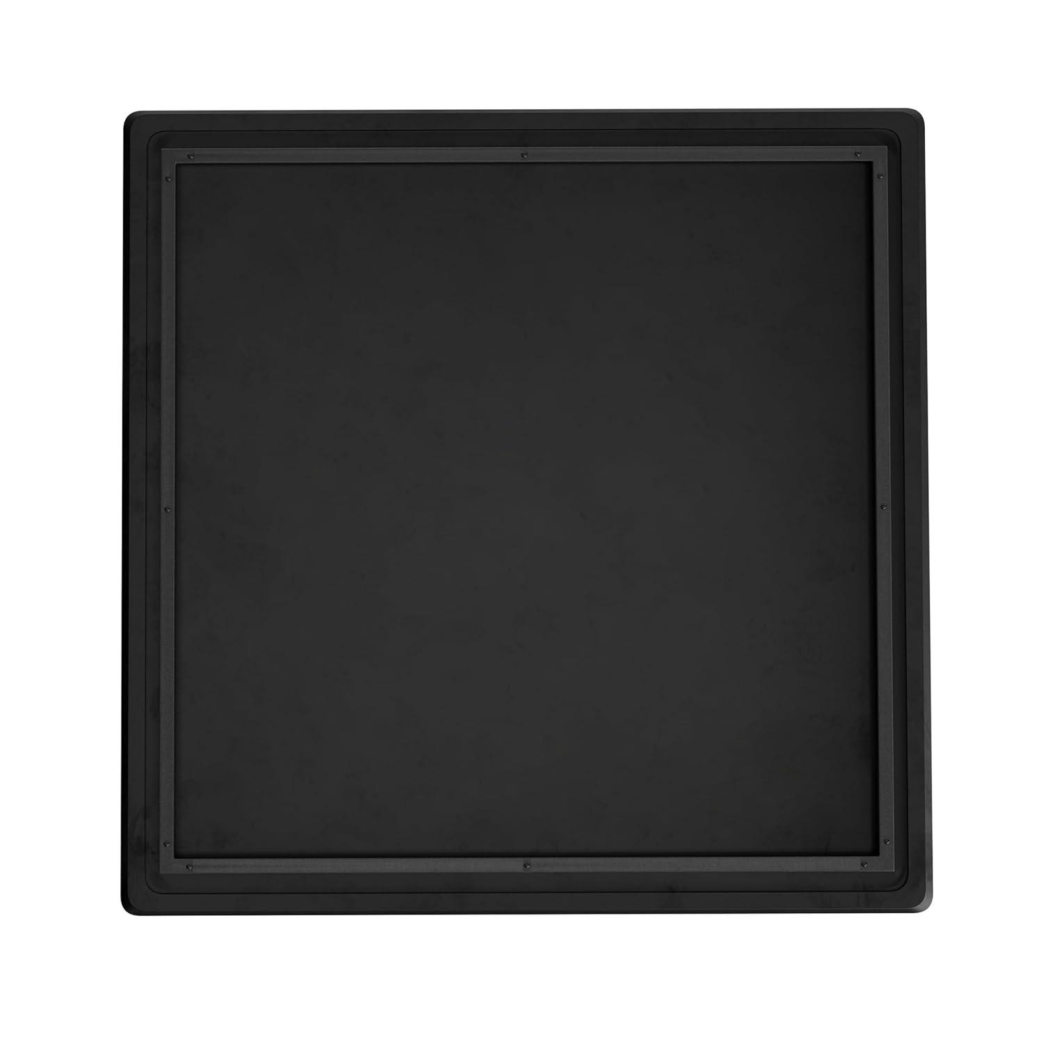 image:imageFlash Furniture Acadia 36 Square Dark Brown Tabletop TopGuard HPL Seamless Edge Scratch amp Stain Resistant AllWeather Durability Commercial GradeGray Faux Concrete