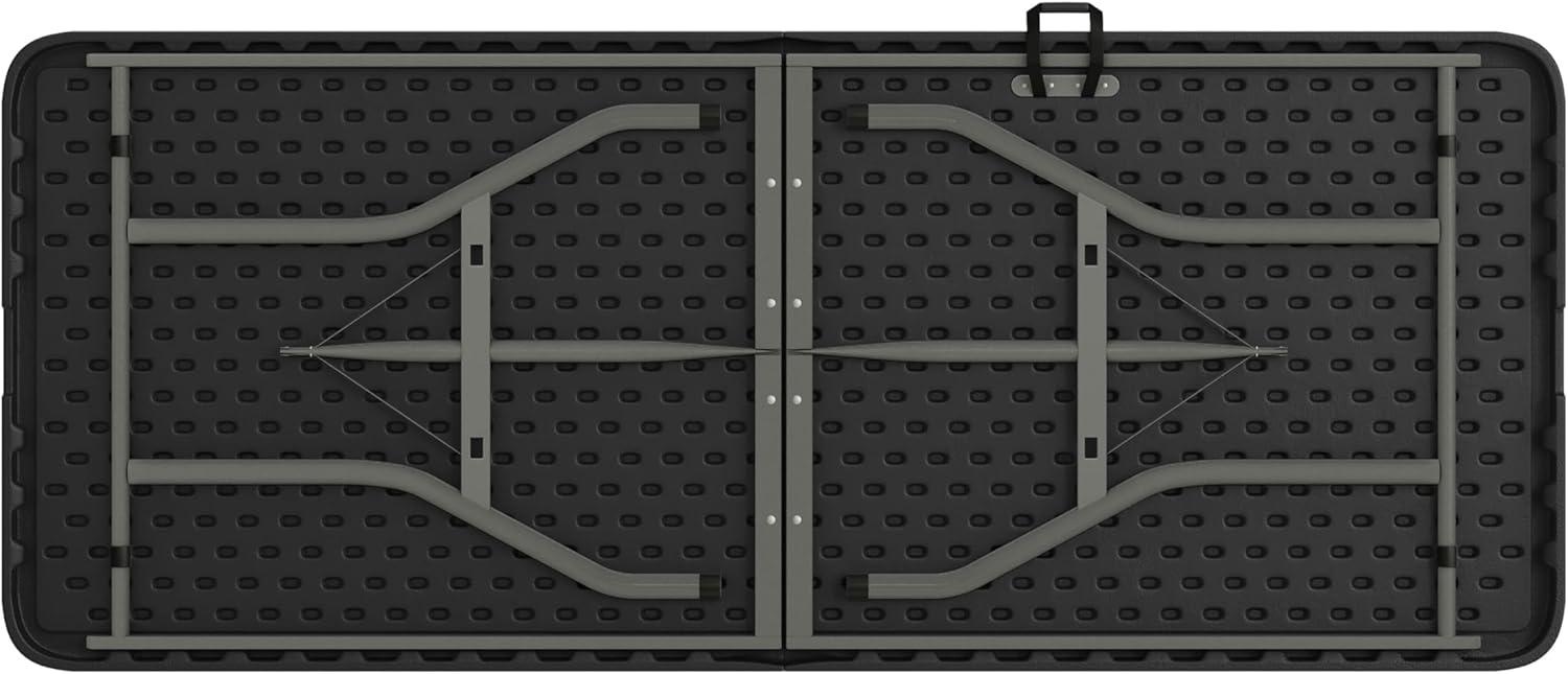 image:imageFlash Furniture Kathryn Commercial Grade 6Foot BiFold Granite Black Plastic Folding TableBlack