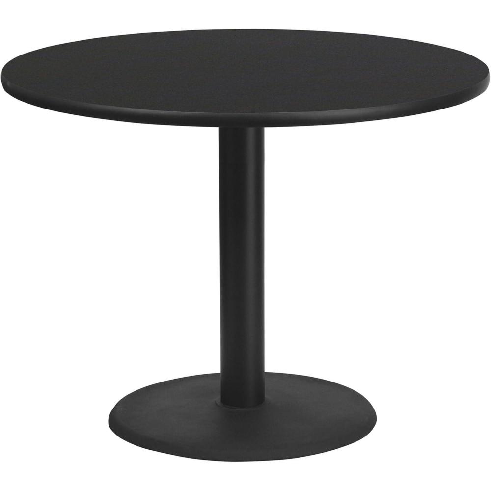 image:imageFlash Furniture 42 Round Black Laminate Table Top with 24 Round Table Height BaseBlack