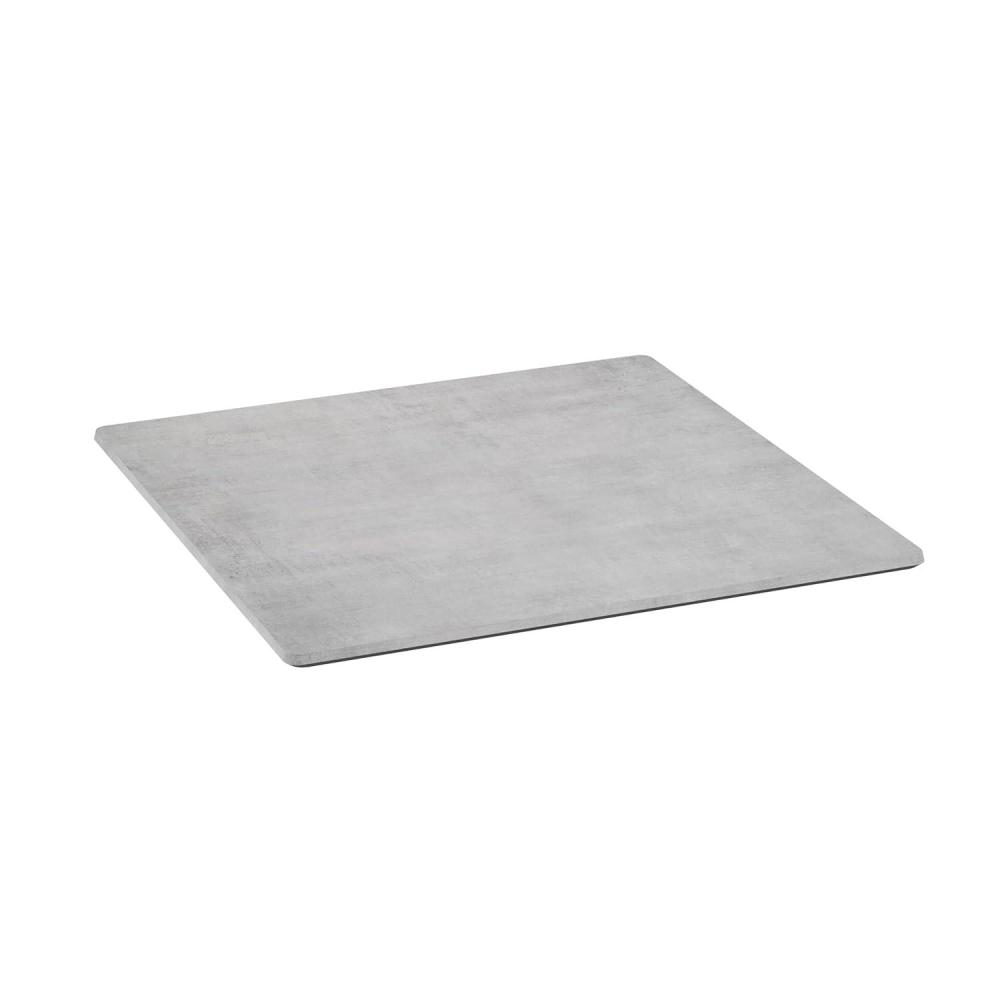 image:imageFlash Furniture Acadia 36 Square Dark Brown Tabletop TopGuard HPL Seamless Edge Scratch amp Stain Resistant AllWeather Durability Commercial GradeGray Faux Concrete