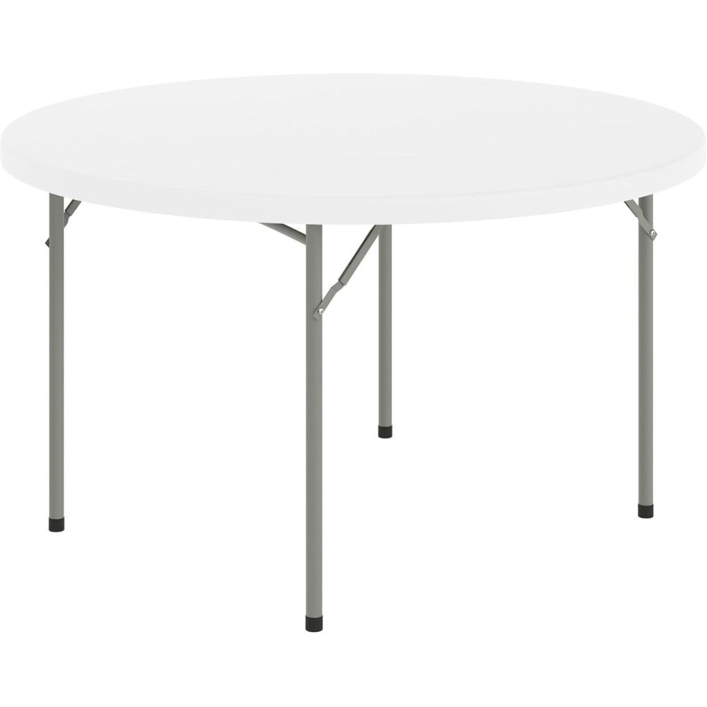 image:imageFlash Furniture Kathryn 4 Round Plastic Folding Event Table for Parties and Trade Shows Portable IndoorOutdoor Event Banquet Table Granite Dark GrayGranite White