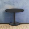 Flash Furniture 42” Round Black Laminate Table Top with 24” Round Table Height Base(Black)