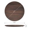 Flash Furniture Acadia 31.5″ Round Dark Brown Tabletop, TopGuard HPL Seamless Edge, Scratch & Stain Resistant, All-Weather Durability, Commercial Grade(Dark Brown)
