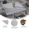 Flash Furniture Acadia 36″ Square Dark Brown Tabletop, TopGuard HPL Seamless Edge, Scratch & Stain Resistant, All-Weather Durability, Commercial Grade(Gray Faux Concrete)
