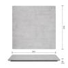 Flash Furniture Acadia 36″ Square Dark Brown Tabletop, TopGuard HPL Seamless Edge, Scratch & Stain Resistant, All-Weather Durability, Commercial Grade(Gray Faux Concrete)