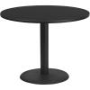 Flash Furniture 42” Round Black Laminate Table Top with 24” Round Table Height Base(Black)