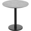 Flash Furniture Acadia 31.25″ Round Indoor White Faux Marble Tabletop with 18″ Round Black Table Height Base, Seamless TopGuard HPL Top and Edge(Gray Faux Concrete/Black Base)