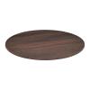 Flash Furniture Acadia 31.5″ Round Dark Brown Tabletop, TopGuard HPL Seamless Edge, Scratch & Stain Resistant, All-Weather Durability, Commercial Grade(Dark Brown)