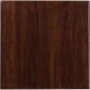 Flash Furniture Glenbrook 24” Square High-Gloss Walnut Resin Table Top with 2” Thick Drop-Lip