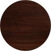 Flash Furniture Glenbrook 48” Round High-Gloss Walnut Resin Table Top with 2” Thick Drop-Lip(Walnut)