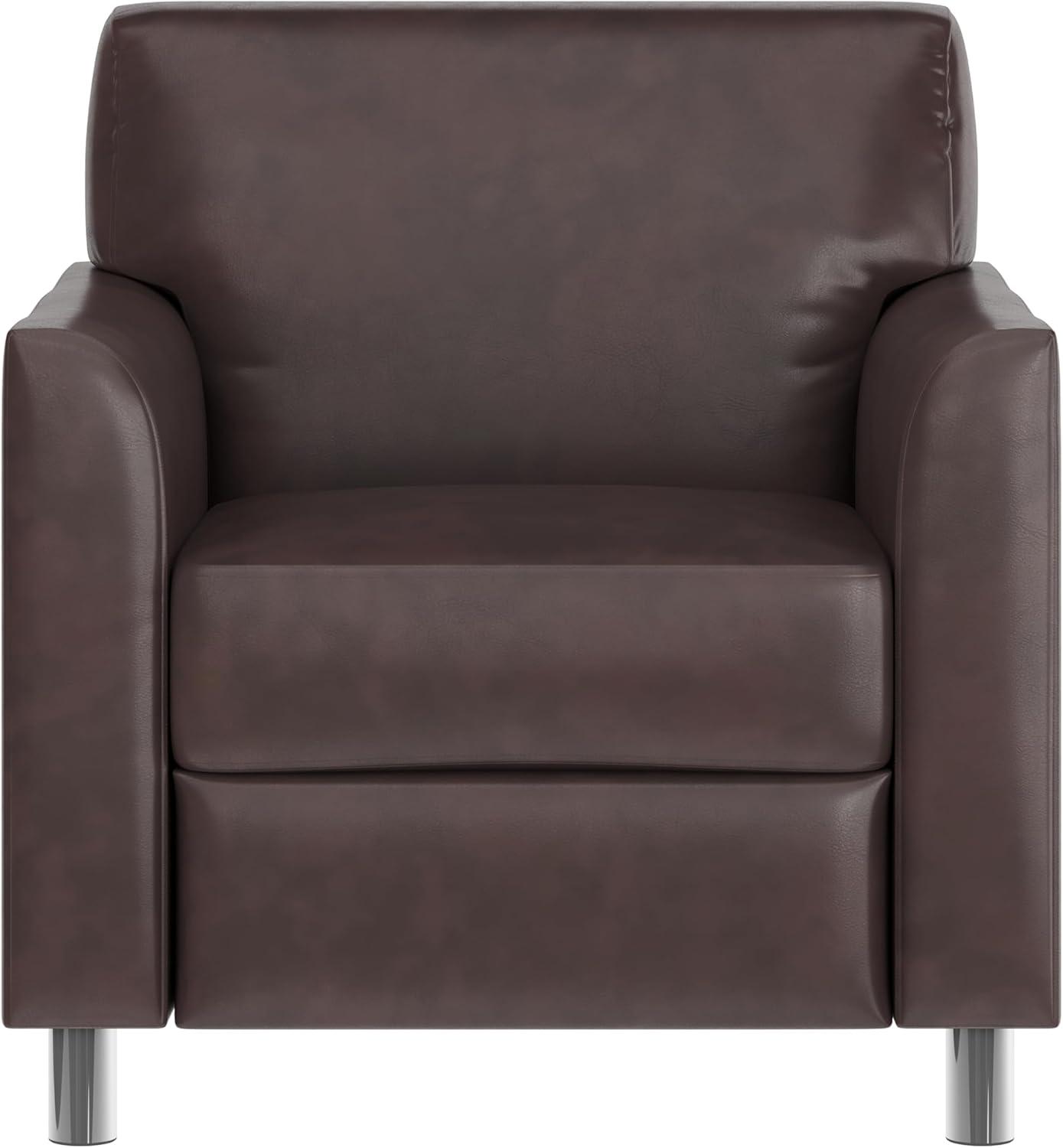 image:imageFlash Furniture HERCULES Diplomat Series Cognac LeatherSoft ChairBrownChrome Legs