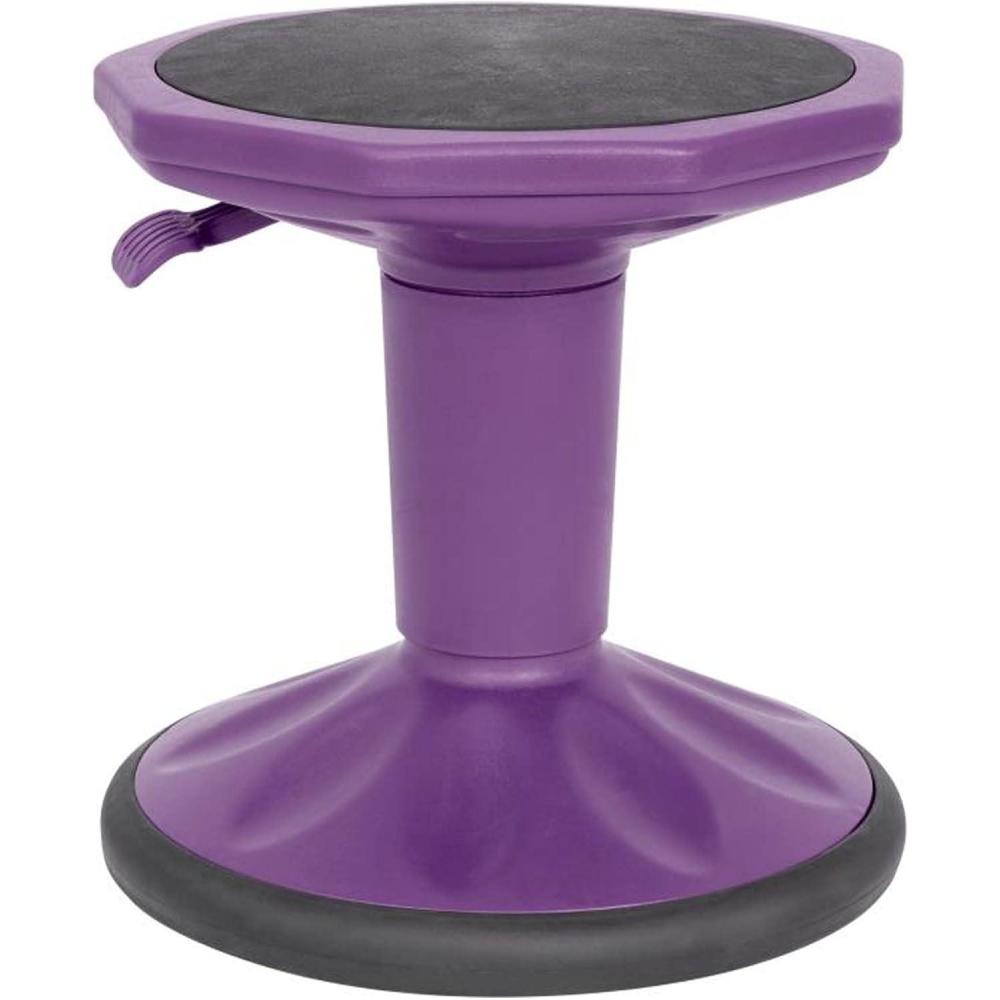 image:imageFlash Furniture Carter Adjustable Height Kids Active Stool  Flexible Purple Stool for Classroom and Home  NonSkid Bottom  Rubberized Seat  14  18 Seat Height