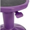 Flash Furniture Carter Adjustable Height Kids Active Stool – Flexible Purple Stool for Classroom and Home – Non-Skid Bottom – Rubberized Seat – 14″ – 18″ Seat Height