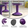 Flash Furniture Carter Adjustable Height Kids Active Stool – Flexible Purple Stool for Classroom and Home – Non-Skid Bottom – Rubberized Seat – 14″ – 18″ Seat Height