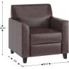 Flash Furniture HERCULES Diplomat Series Cognac LeatherSoft Chair(Brown)