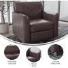 Flash Furniture HERCULES Diplomat Series Cognac LeatherSoft Chair(Brown/Chrome Legs)