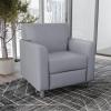 Flash Furniture HERCULES Diplomat Series Cognac LeatherSoft Chair(Gray/Chrome Legs)