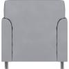 Flash Furniture HERCULES Diplomat Series Cognac LeatherSoft Chair(Gray/Chrome Legs)