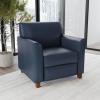 Flash Furniture HERCULES Diplomat Series Cognac LeatherSoft Chair(Navy)