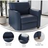 Flash Furniture HERCULES Diplomat Series Cognac LeatherSoft Chair(Navy)