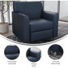 Flash Furniture HERCULES Diplomat Series Cognac LeatherSoft Chair(Navy/Chrome Legs)