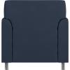 Flash Furniture HERCULES Diplomat Series Cognac LeatherSoft Chair(Navy/Chrome Legs)
