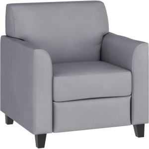 Flash Furniture HERCULES Diplomat Series Cognac LeatherSoft Chair(Grey)