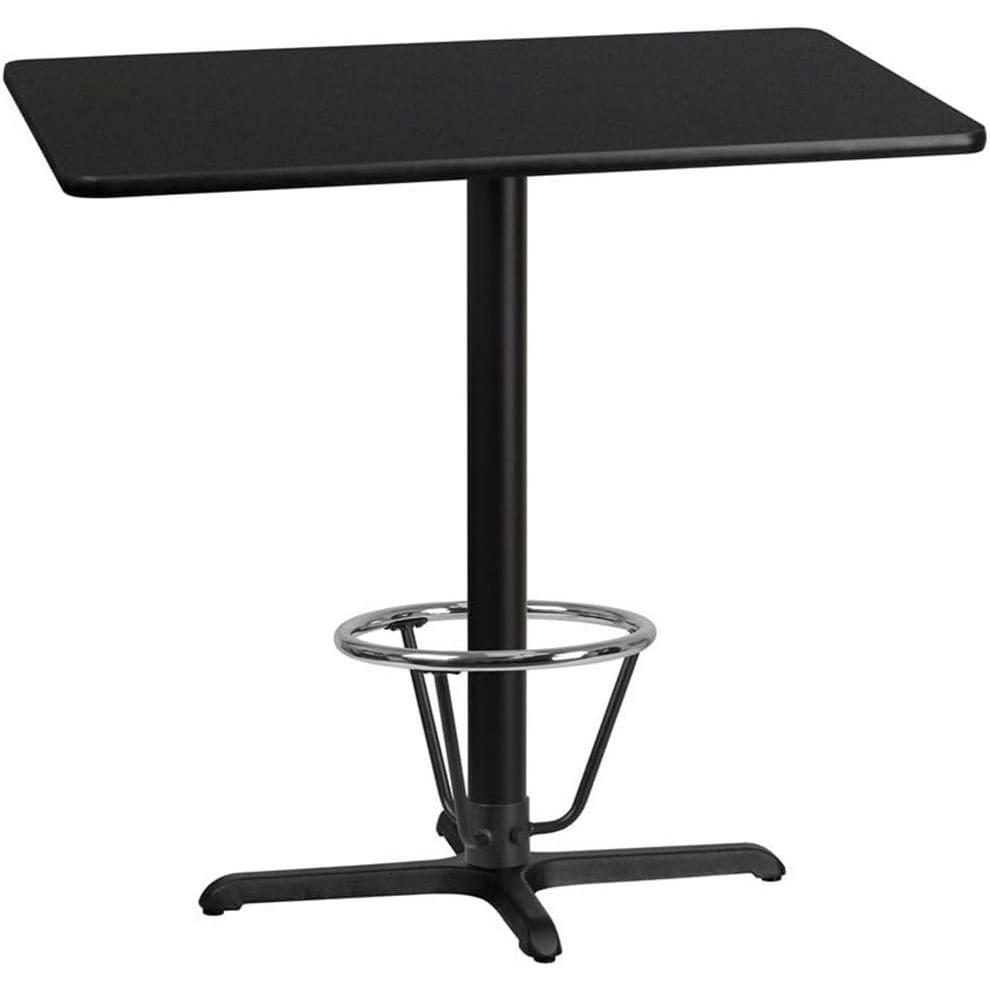 image:imageFlash Furniture 30x42 Natural TableXBase ChairBlack