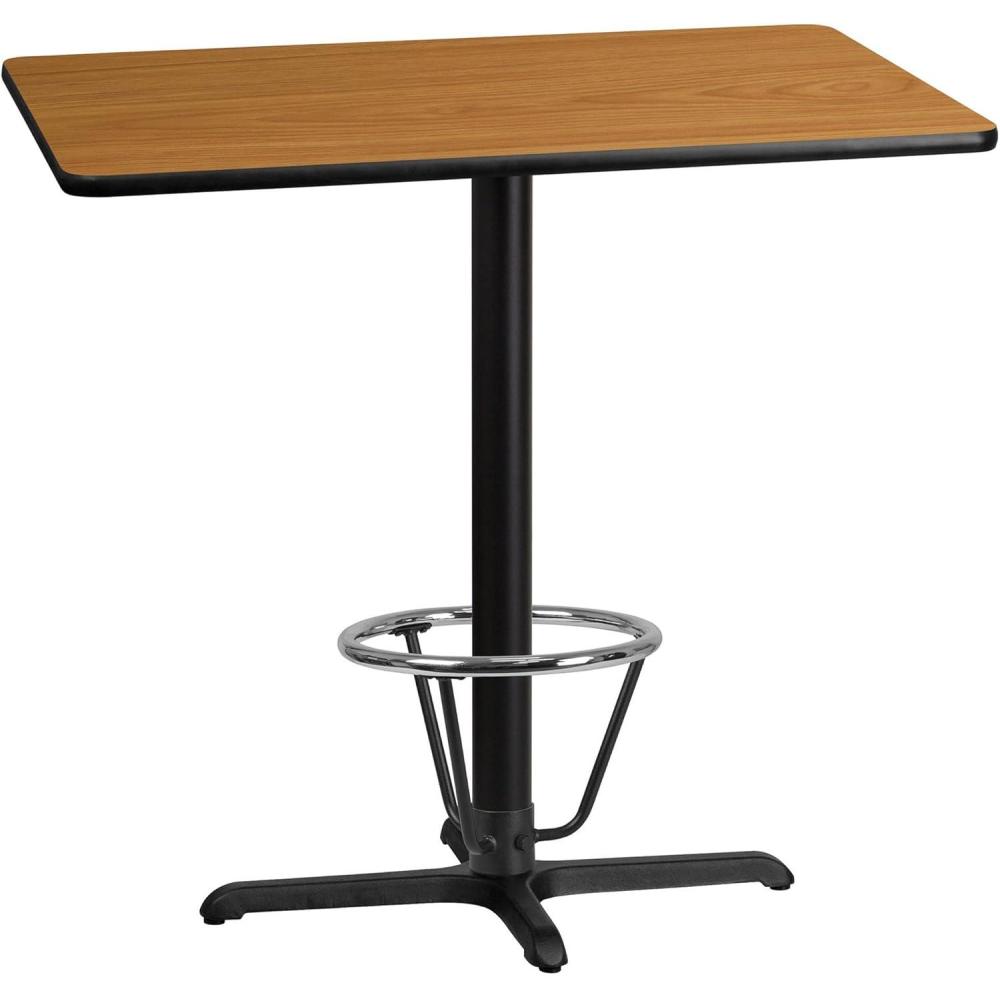 image:imageFlash Furniture 30x42 Natural TableXBase ChairNatural