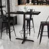 Flash Furniture 30×42 Natural Table-X-Base Chair(Black)