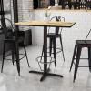Flash Furniture 30×42 Natural Table-X-Base Chair(Natural)
