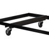Flash Furniture Neena Black Folding Table Dolly for 30”W x 72”D Rectangular Folding Tables