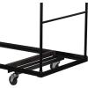 Flash Furniture Neena Black Folding Table Dolly for 30”W x 72”D Rectangular Folding Tables