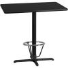 Flash Furniture 30×42 Natural Table-X-Base Chair(Black)