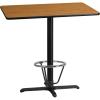 Flash Furniture 30×42 Natural Table-X-Base Chair(Natural)