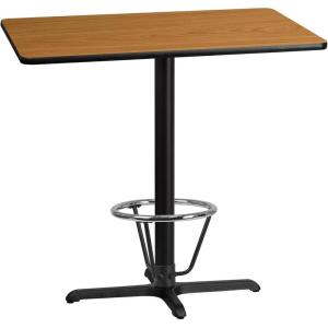 Flash Furniture 30×42 Natural Table-X-Base Chair(Natural)