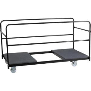 Flash Furniture Folding Table Dolly with Carpeted Platform for Round Tables