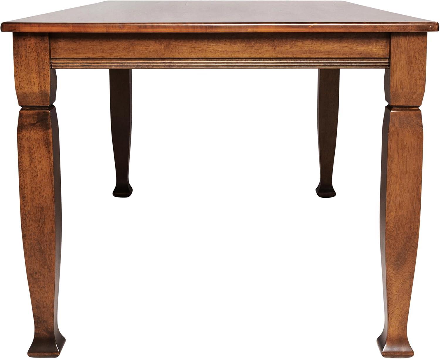 image:imageFlash Furniture Grace Solid Dining Turned Wooden Legs Commercial Grade Heavy Duty Rectangle Wood Table for 6 60 Walnut MatteWalnut Matte