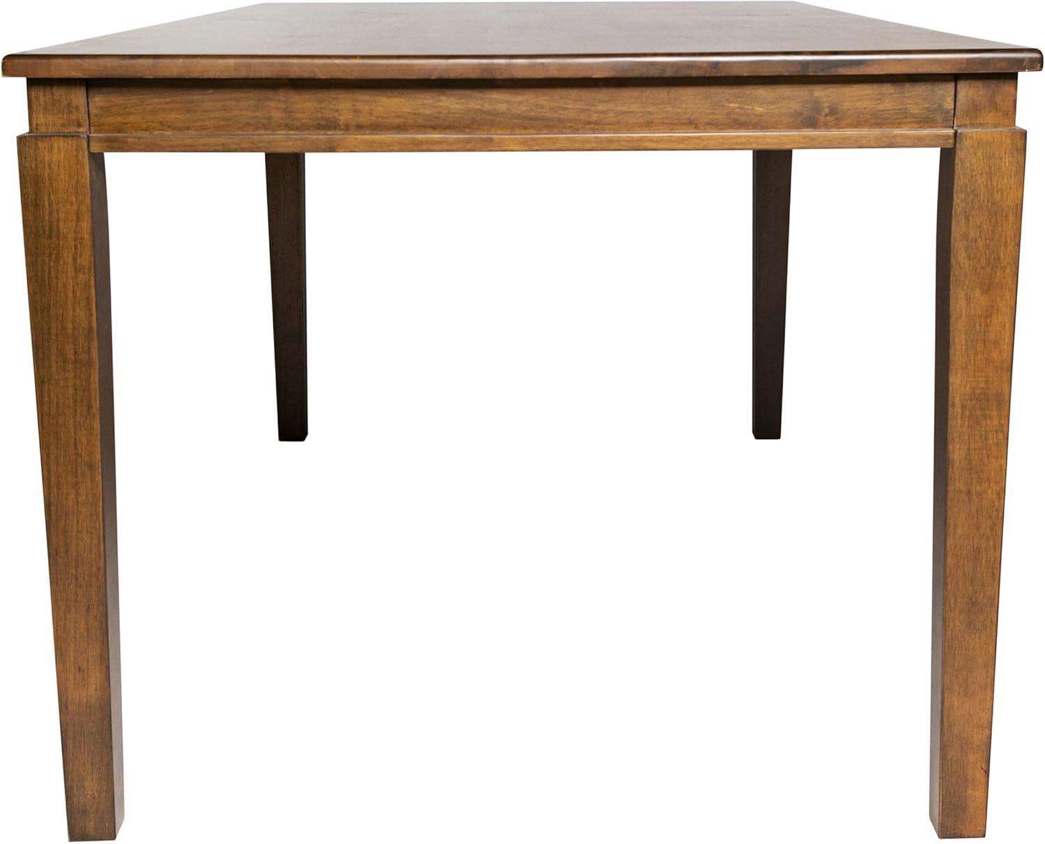 image:imageFlash Furniture Henry 47 Solid Wood Dining Table Commercial Grade Heavy Duty Rectangle Wood Table Water Resistant Finish Seating for 4 Black MatteBrown Matte
