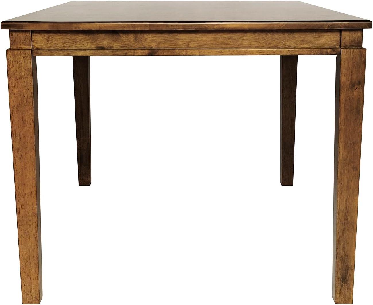 image:imageFlash Furniture Henry 47 Solid Wood Dining Table Commercial Grade Heavy Duty Rectangle Wood Table Water Resistant Finish Seating for 4 Black MatteBrown Matte