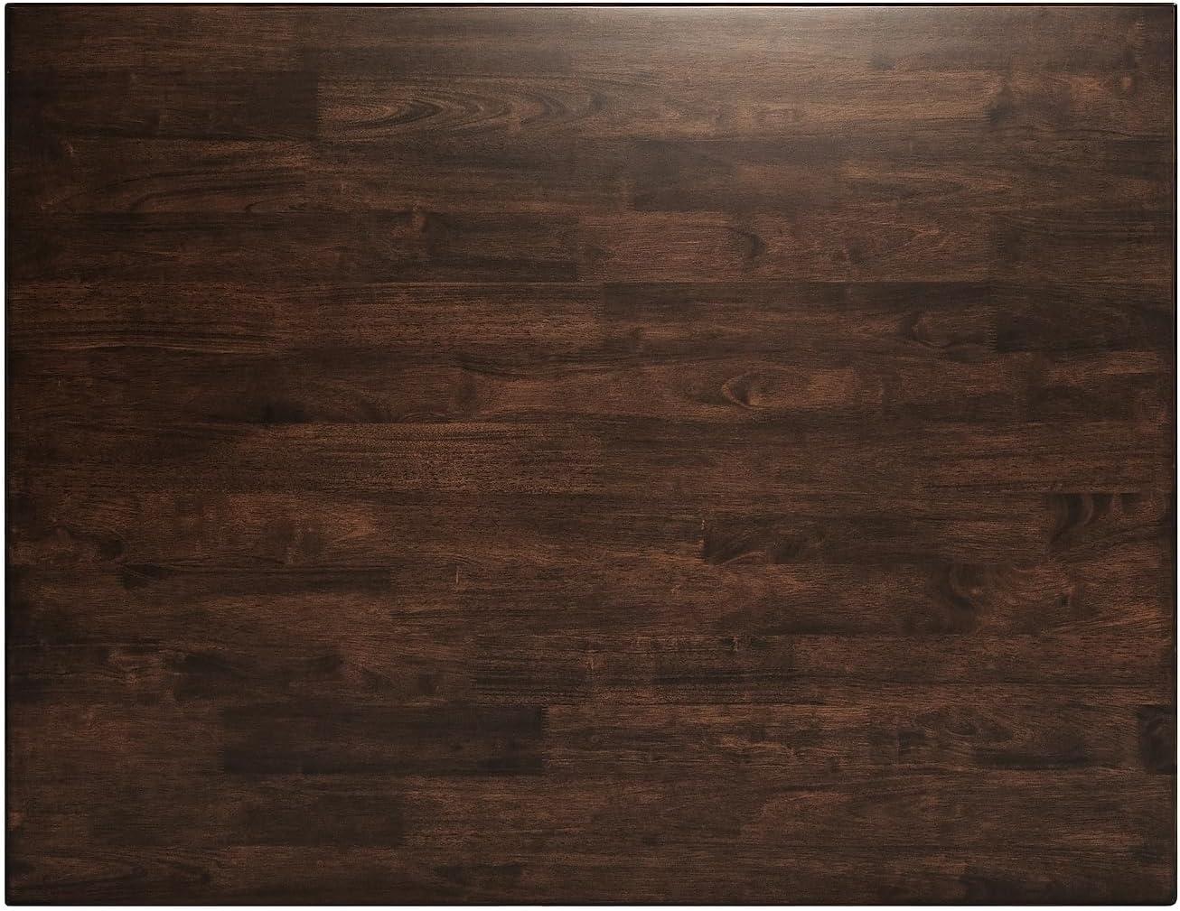 image:imageFlash Furniture Henry 47 Solid Wood Dining Table Commercial Grade Heavy Duty Rectangle Wood Table Water Resistant Finish Seating for 4 Black MatteWenge Matte