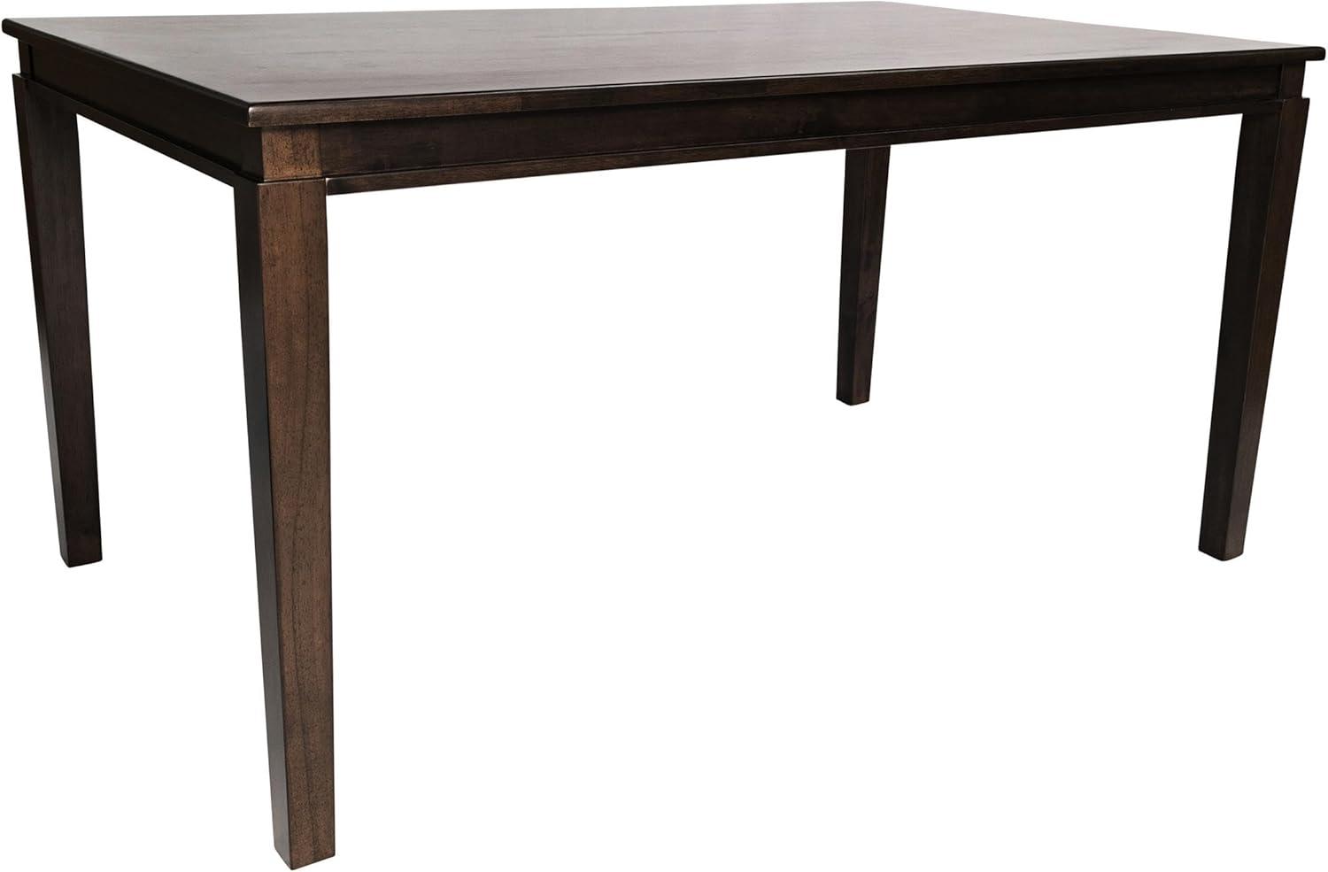 image:imageFlash Furniture Henry 47 Solid Wood Dining Table Commercial Grade Heavy Duty Rectangle Wood Table Water Resistant Finish Seating for 4 Black MatteWenge Matte