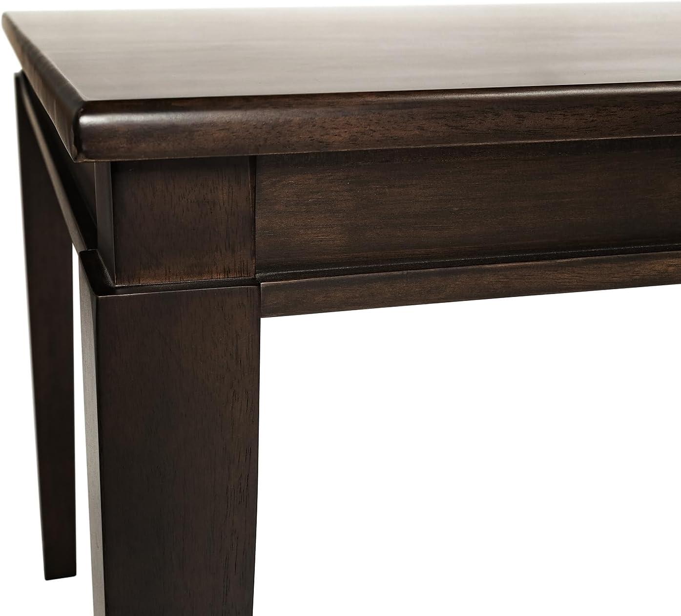 image:imageFlash Furniture Henry 47 Solid Wood Dining Table Commercial Grade Heavy Duty Rectangle Wood Table Water Resistant Finish Seating for 4 Black MatteWenge Matte